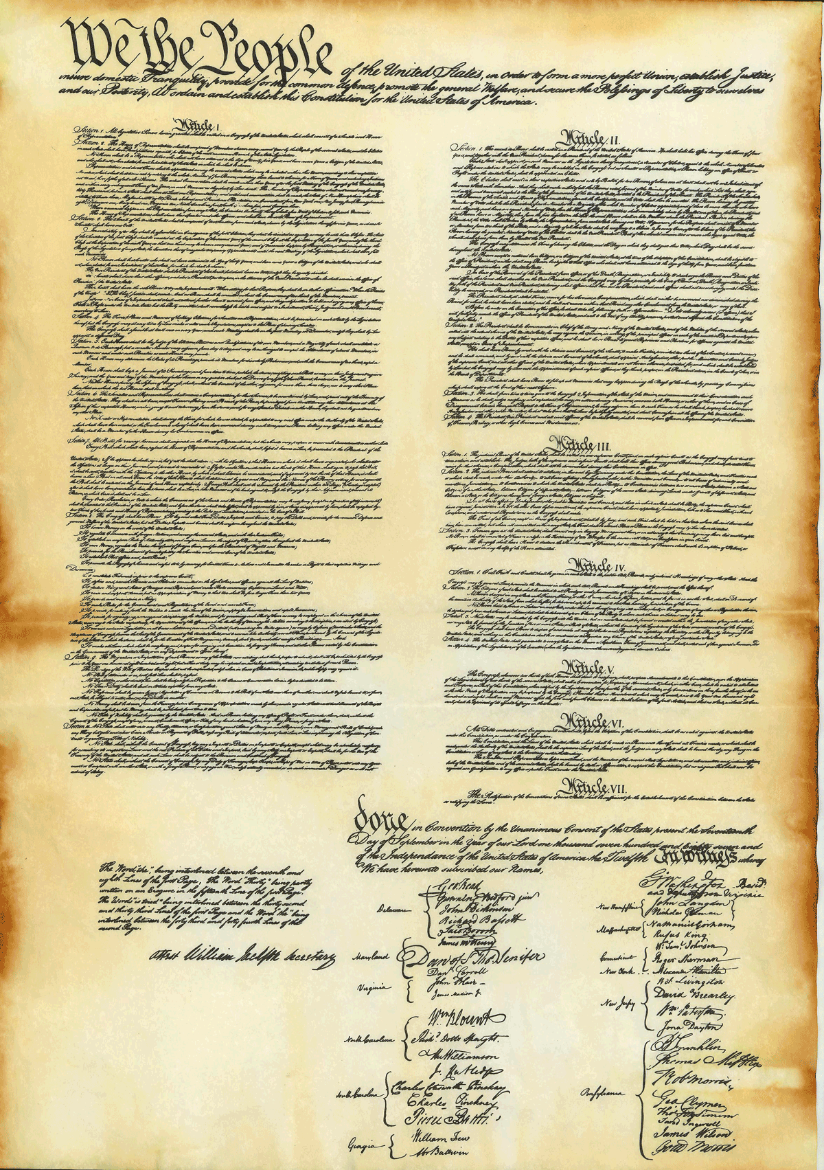 printable copy of us constitution